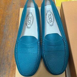 Tod's Women’s Rubber Emerald Mocassin  Loafers